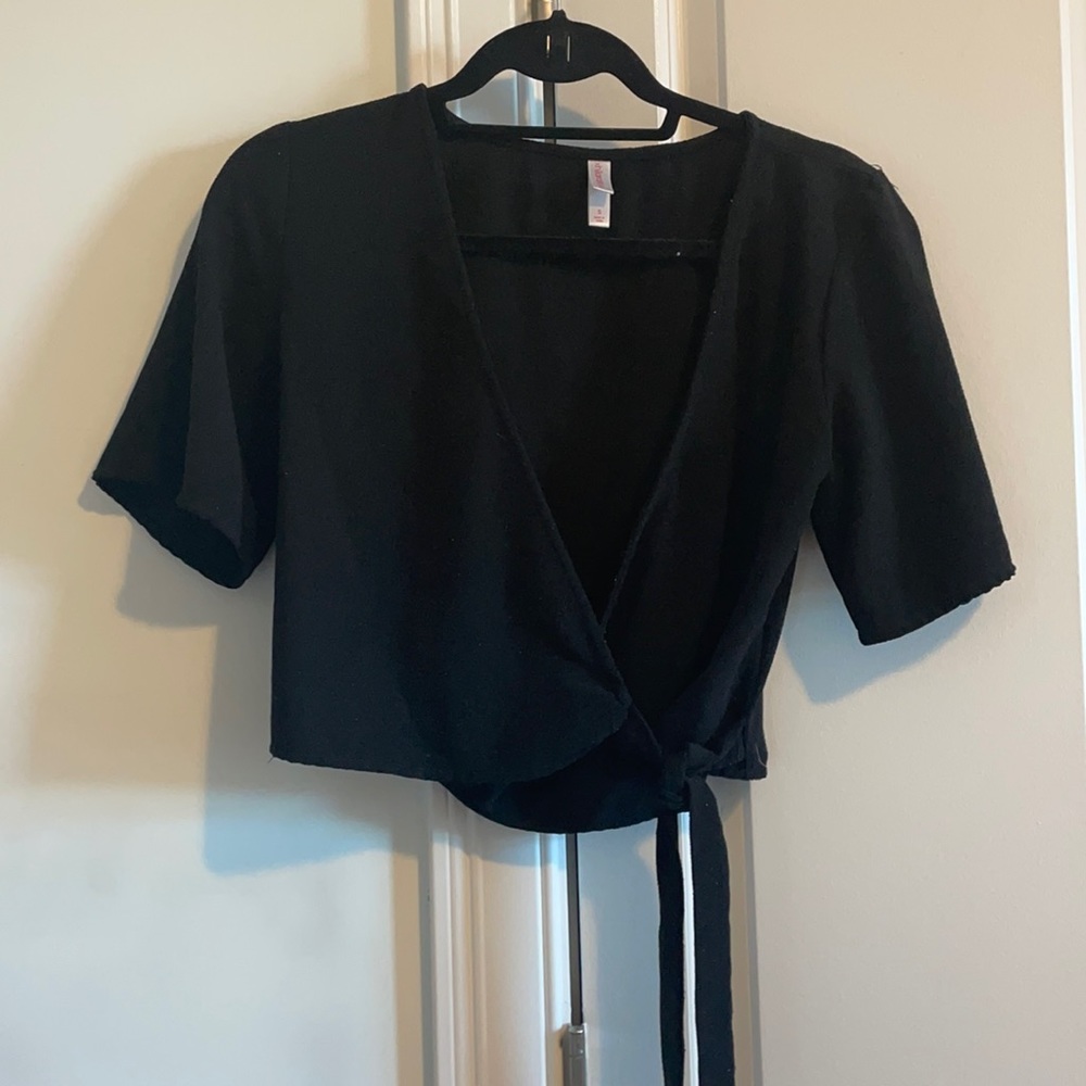 Black tie shirt